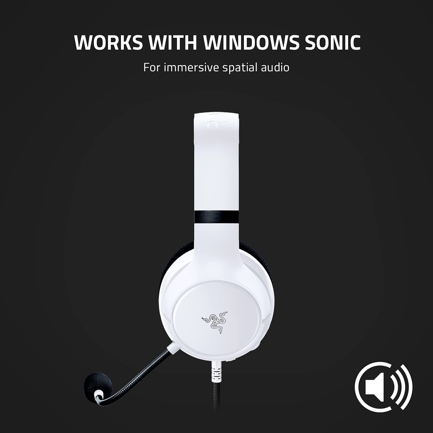 Kaira X Wired Gaming Headset for Xbox Series X|S, Xbox One, PC, Mac, and Mobile Devices - Featuring Triforce 50mm Drivers, Hyperclear Cardioid Microphone, Flowknit Memory Foam Ear Cushions, and On-Headset Controls - White