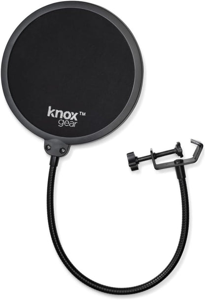 Yeti USB Microphone Bundle with Knox Gear Headphones and Pop Filter (Blackout Edition)