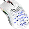 Model O Wired Gaming Mouse - 67G Ultra-Lightweight Honeycomb Design, RGB Lighting, Pixart 3360 Sensor, Omron Switches, Ambidextrous - Matte White