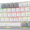 K617 Fizz 60% Wired RGB Mechanical Gaming Keyboard - 61 Hot-Swap Keys with White and Grey Keycaps, Linear Red Switch, Professional Driver/Software Support