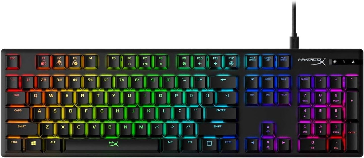 Alloy Origins Mechanical Gaming Keyboard with Software-Controlled Lighting, Macro Customization, Compact Design, and Clicky Blue Switches - RGB LED Backlit