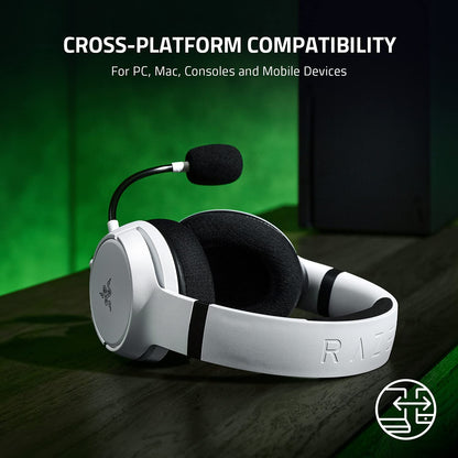 Kaira X Wired Gaming Headset for Xbox Series X|S, Xbox One, PC, Mac, and Mobile Devices - Featuring Triforce 50mm Drivers, Hyperclear Cardioid Microphone, Flowknit Memory Foam Ear Cushions, and On-Headset Controls - White