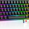 TH61 60% Mechanical Gaming Keyboard - RGB Backlit Wired Ultra-Compact Mini Keyboard with Fully Programmable Keys in Black